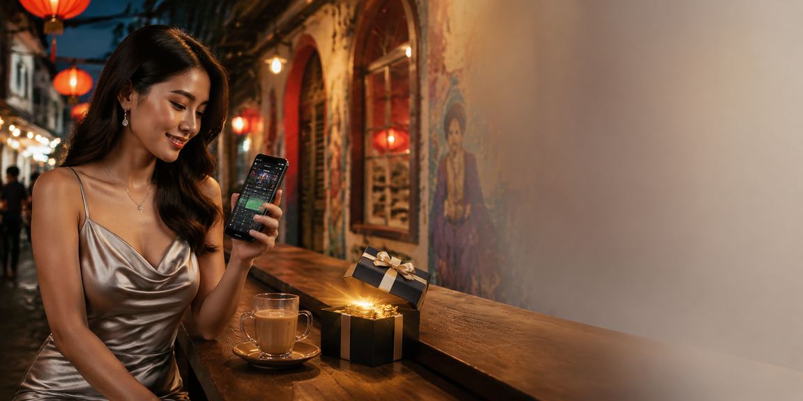 A Penang mobile player following live Sports Betting on his smartphone
