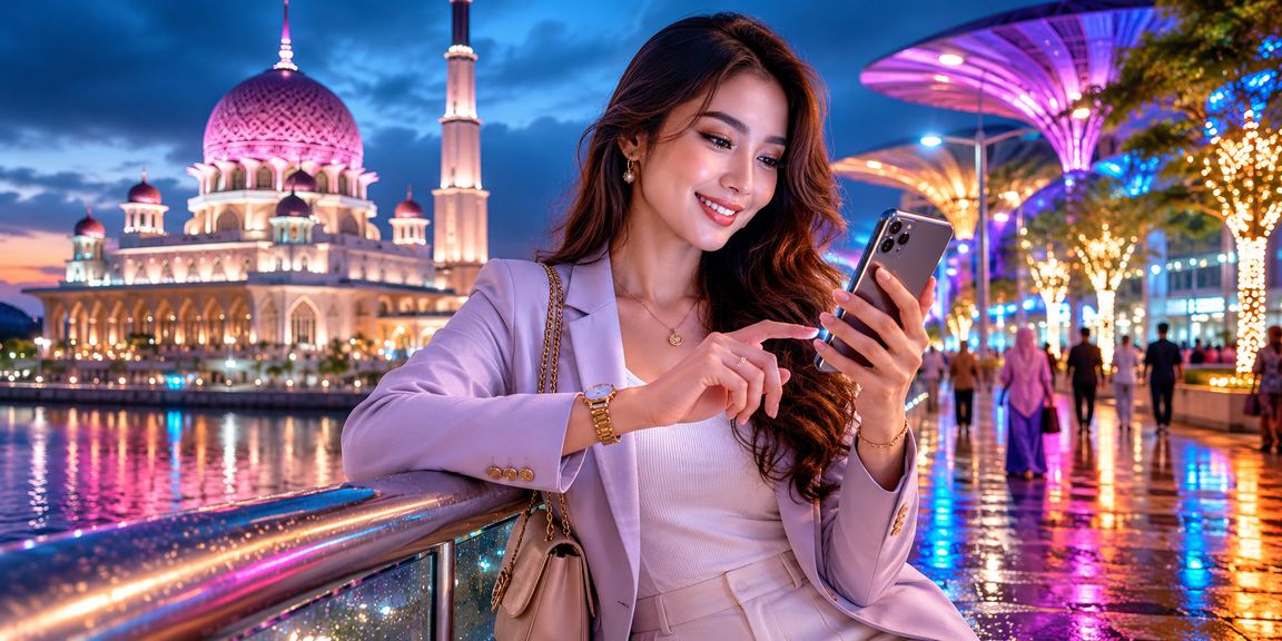 Pengguna dari Putrajaya membuat deposit menggunakan aplikasi mudah alih geo38 dengan selesa